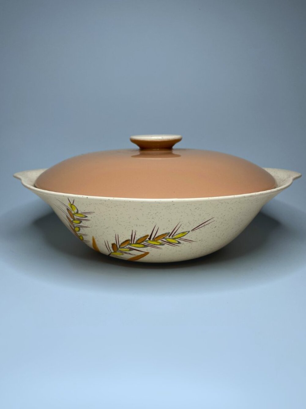 Vintage Mid-Century Modern Pyott's England "Golden West" Covered Casserole Bowl